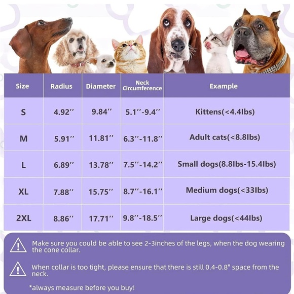 Soft Dog Cone for recovery/after surgery Sz XXL - Picture 9 of 9